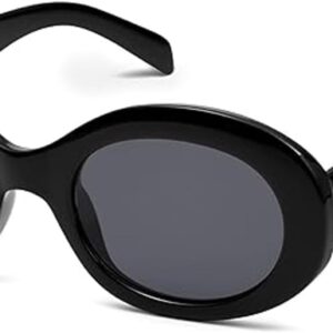 Oval Trendy Retro Sunglasses For Women Men Fashion Sun Glasses