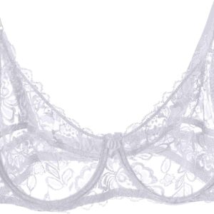 Sexy Lace Bras for Women Fully Transparent No Underwire Underwear Brassiere Comfort Soft Breathable Liftup Bralettes