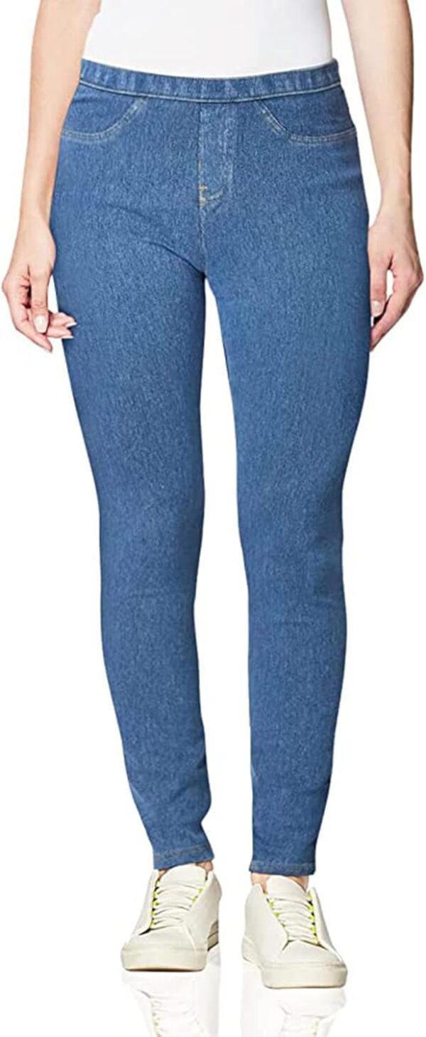 No Nonsense Womens Classic Indigo Denim Jean Leggings