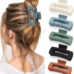 5 Pcs Hair Claw Clips-Nonslip Large Claw Clip Strong Hold Hair Clips Suitable for Women Fashion Hair Styling Accessories