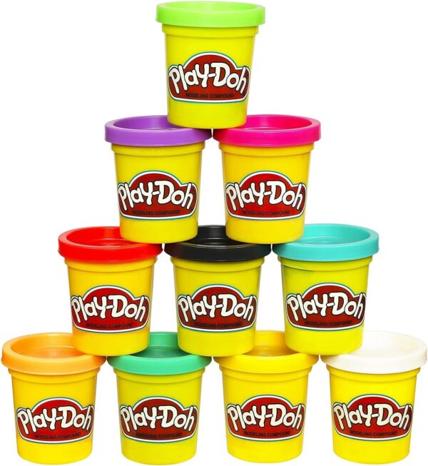 Play-Doh Modeling Compound 10-Pack Case of Colors, Non-Toxic, Assorted, 2 oz. Cans, Ages 2 and up, Multicolor (Amazon Exclusive)