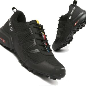 GoodValue Trail Running Shoes Men Waterproof Walking Hiking Running Shoes for Men Non-Slip All-Terrain Shoes