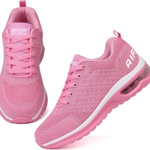 ziitop Running Shoes for Women Walking Shoes Athletic Air Cushion Tennis Shoes Ladies Non Slip Lightweight Fashion Sneakers Breathable Mesh Sport Shoes Girls Workout Casual Gym Jogging Shoes