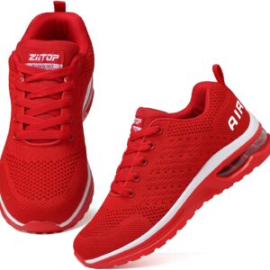 ziitop Running Shoes for Women Walking Shoes Athletic Air Cushion Tennis Shoes Ladies Non Slip Lightweight Fashion Sneakers Breathable Mesh Sport Shoes Girls Workout Casual Gym Jogging Shoes