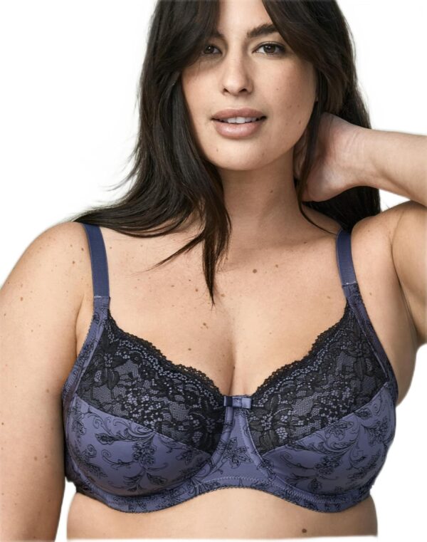 Wonderbra Womens Printed Full Support Underwire Lace Top Cup BraBra