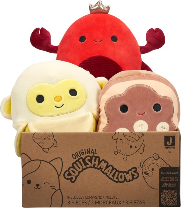 Squishmallow Official Kellytoy Plush 8" Plush Mystery Box Three Pack - Styles Will Vary in Surprise 8" Plush Box That Includes Three 8" Plush