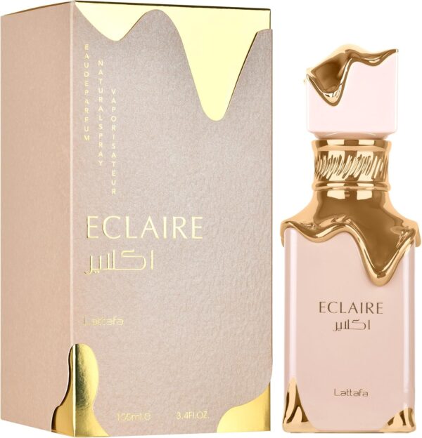 Lattafa Eclaire Eau de Parfum Spray for Women, 3.4 Ounce