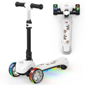 Kids Electric Scooter 70W 3 Wheels Folding Kick E-Scooter Adjustable Handlebars