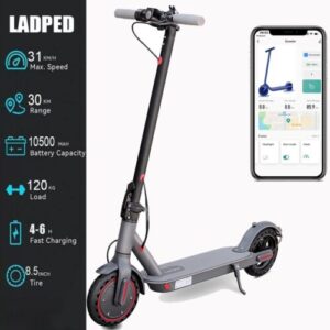 LADPED Electric Scooter 350W Dual Brake App LCD Display Waterproof Foldable NEW