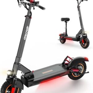 Adult Electric Scooter 28 Mph, 31 Miles Range, 10″ Tires, 800W, 330lbs, Folding