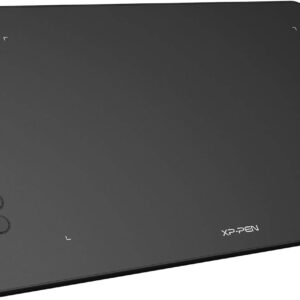 XPPen Deco 01 V2 Graphics Tablet 10×6.25 Inch Drawing Tablet 8192 Levels Pressure Battery-Free Pen with Tilt Function Android/Chromebook Supported Online Teaching Tablet Black