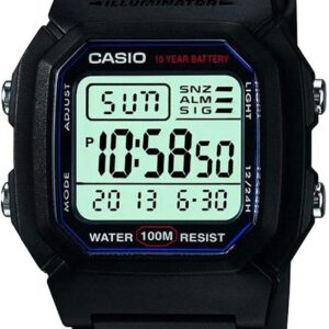 Casio Men’s W800H-1AV Classic Sport Watch with Black Band