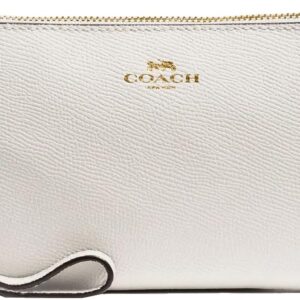 COACH Women’s Corner Zip Wristlet in Crossgrain Leather