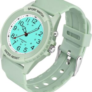 PROKING Women’s Watch Sport Waterproof Watches Nurse Minimalist Simple Analog Watch Casual Ladies Men’s Watch, Easy Read Dial, Military Time with Second Hand, Silicone Band, Light