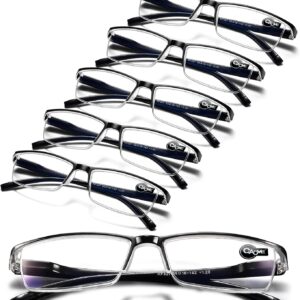 Gaoye 6 Pack Reading Glasses Men, Blue Light Blocking Readers, Mens Prescription glasses