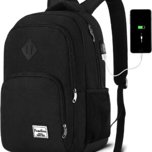 Backpack for Men and Women,School Backpack for Teenager,15.6 inch Laptop Bookbag with USB Charging port for Business Work College Travel