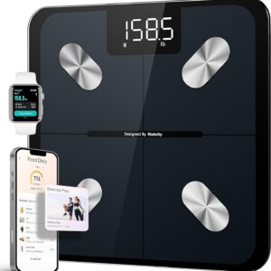 Etekcity Smart Scale for Body Weight FSA HSA Store Eligible, Bathroom Digital Weighing Scale with BMI, Body Fat, Muscle Mass, Accurate Bluetooth Home User Health Equipment Sync Apps