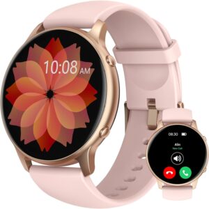 Smart Watches for Women – Fitness Watch with 1.32” Touch Screen, Step Counter, SpO2 Heart Rate Sleep Monitor, Activity Trackers IP68 Waterproof Smartwatch for iOS Android