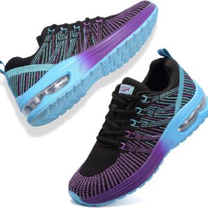 GoodValue Womens Running Shoes Lightweight Air Cushion Walking Shoes Tennis Shoes for Women Fashion Breathable Mesh Upper Sneakers Workout Casual Gym Jogging Non Slip Ladies Sport Shoes