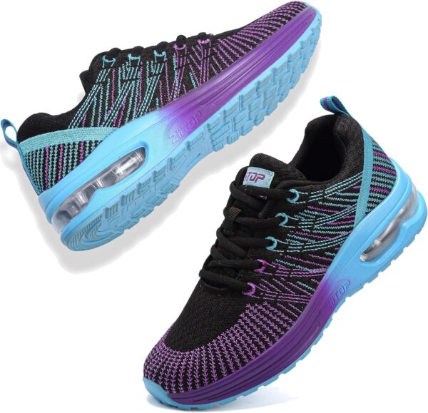 GoodValue Womens Running Shoes Lightweight Air Cushion Walking Shoes Tennis Shoes for Women Fashion Breathable Mesh Upper Sneakers Workout Casual Gym Jogging Non Slip Ladies Sport Shoes