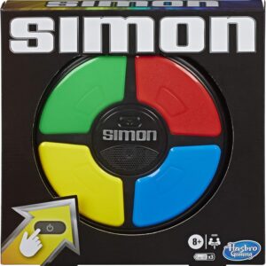 Hasbro Gaming Simon Handheld Electronic Memory Game With Lights and Sounds for Kids Ages 8 and Up