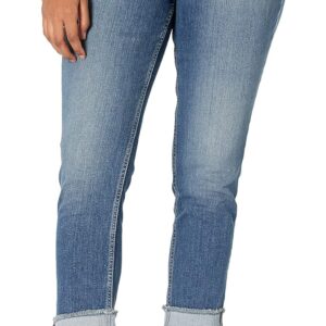 Riders by Lee Indigo Womens Fringe Cuff Boyfriend Jean