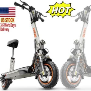 Electric Scooter 900W Peak 28MPH 10”Adult Folding Safe Urban Commuter E-Scooter