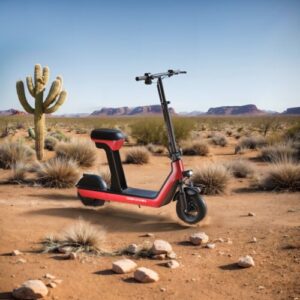 Electric Scooter for Adults 20MPH 30Miles City Commuter Foldable Red E-scooter