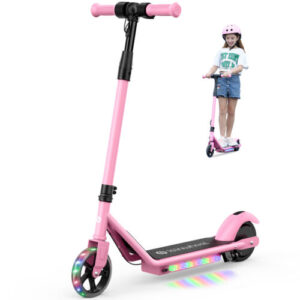 Kids Electric Scooter Adjustable Handlebar 150W 10Mph Kick E-Scooter For Ages 6+