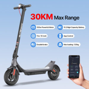 ADULT ELECTRIC SCOOTER 350W 30KM LONG RANGE FOLDING E-SCOOTER URBAN COMMUTER