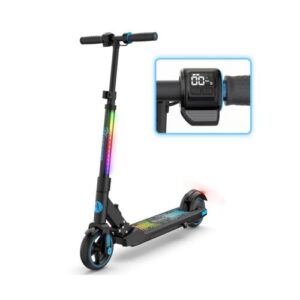 EVERCROSS EV06C Electric Scooter, Foldable Electric Scooter for Kids Ages 6-1…