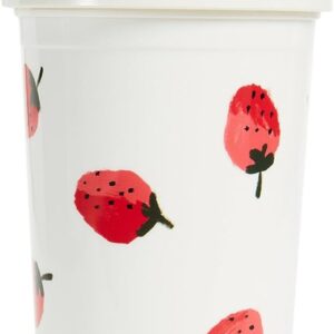 Kate Spade New York Women’s Strawberries Tumbler with Straw