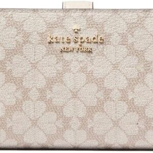 Kate Spade Wallet for Women Madison Medium Compact Bifold Wallet (Dark Beige)