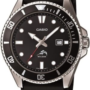 Casio Men’s Black Analog Anti Reverse Bezel Watch