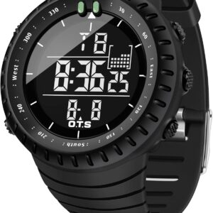 Men’s Digital Sports Watch Waterproof Tactical Watch with LED Backlight Watch for Men