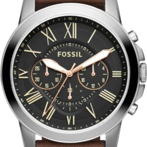 Fossil Fs4813p Grant Chronograph Brown Leather Watch Watch For Men