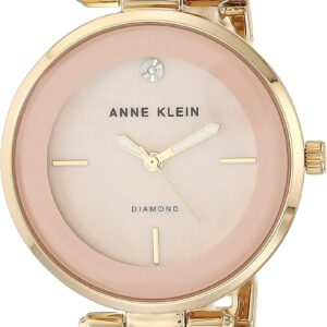 Anne Klein Women’s Genuine Diamond Dial Bangle Watch