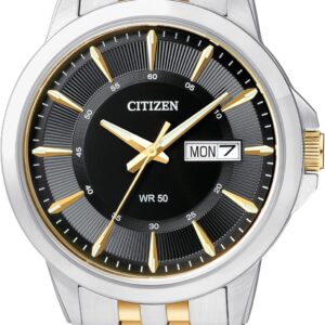 Citizen Quartz Men’s Watch, Stainless Steel, Classic, Two-Tone (Model: BF2018-52E)