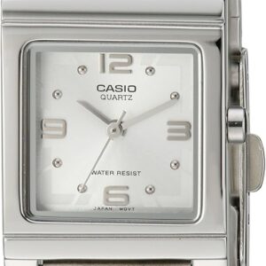 Casio Women’s LTP1237D-7A Silver-Tone Shell White Dial Watch