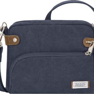 Travelon Anti-Theft Heritage Cross Body Travel Totes, Indigo