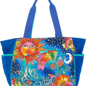 Laurel Burch Celestial Magic Medium Tote Bag, Multicolor, Medium