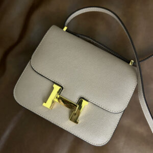 Hermes Epsom Constance 18 Etoupe with gold hardware