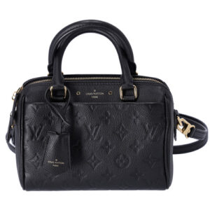 Louis Vuitton Bandouliere Speedy 25 Monogram Empreinte Black Leather Handbag Bag