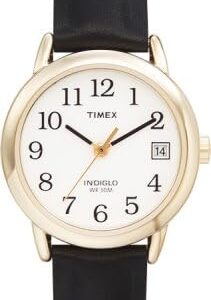 Women’s Easy Reader with Date, Black Leather