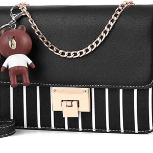 Crossbody Bag Shoulder Bag for Women Leather Small Purses Handbags Fashion With Chain Strap