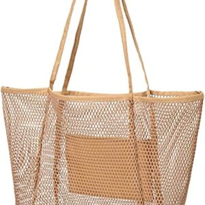 Mesh Beach Bag for Women Tote Bag beach tote bag Toys Storage Bag Large Shoulder Bag for Travel Gym Swimming