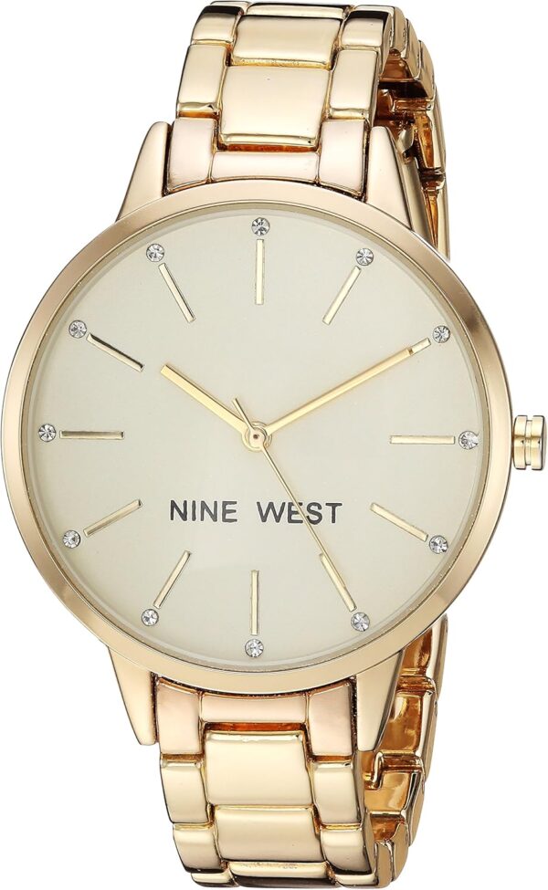 Nine West Round Goldtone Bracelet Watch