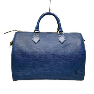 LOUIS VUITTON Epi Speedy 25 Hand Bag Toledo Blue M43015 LV Auth bs22112