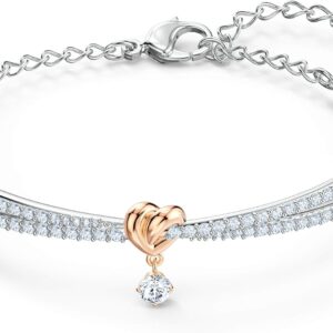 SWAROVSKI Women’s Lifelong Heart Crystal Jewelry Collection, Rose Gold Tone & Rhodium Finish