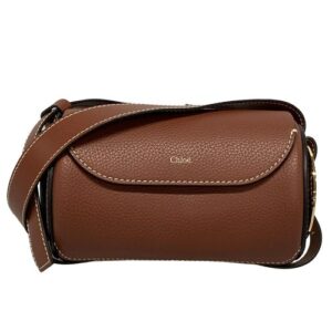 Auth Chloe Dalil Mini Bag – Dark Brown Leather Shoulder Bag